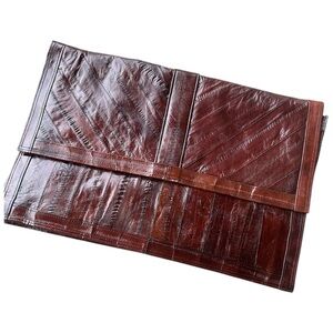 Vintage Eel Skin Korean Clutch